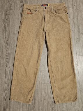 Empyre Men's 30w Tan Corduroy Loose Fit Pants